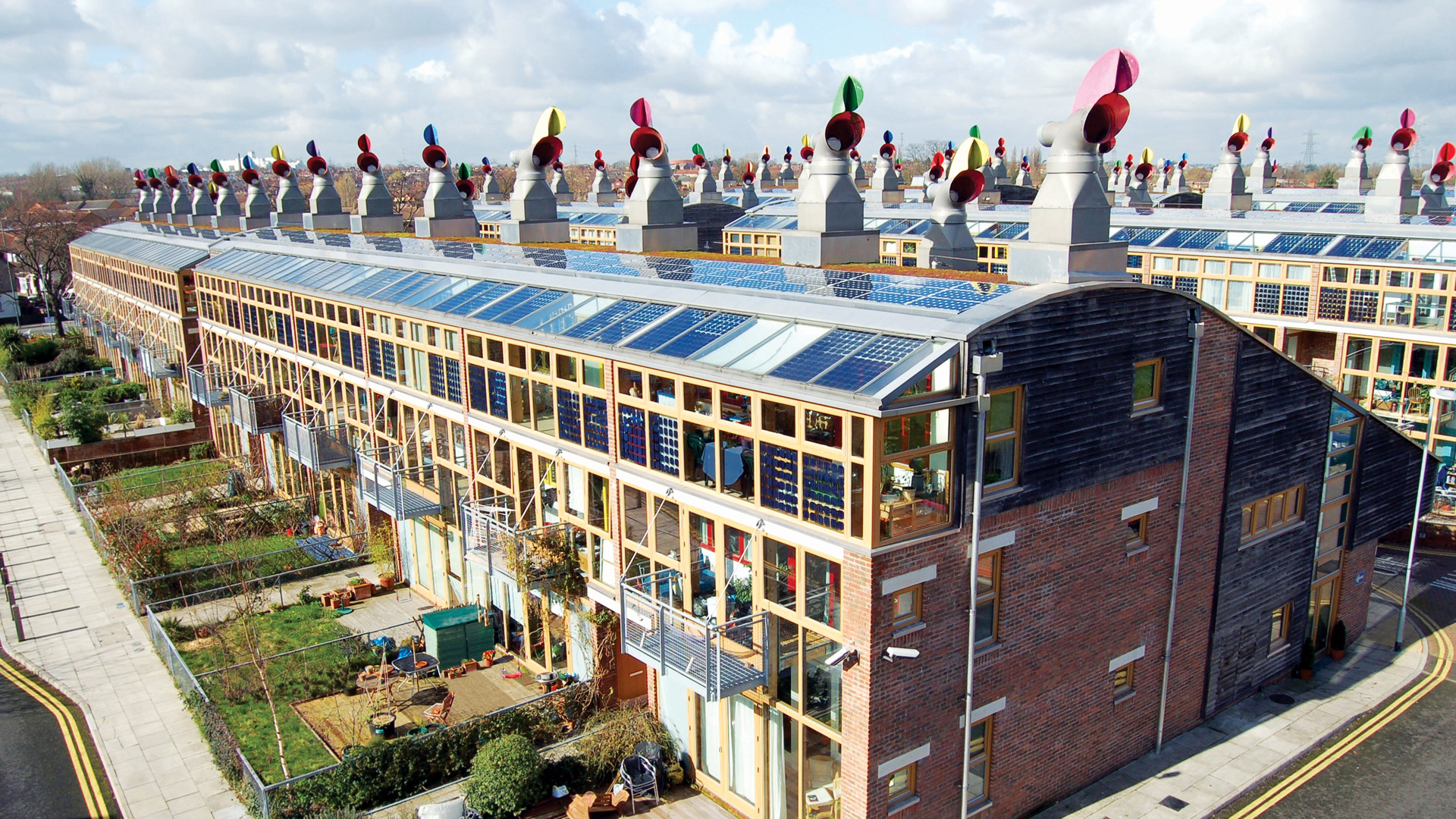 An aerial image of the ZEDFactory a zero fossil energy development.